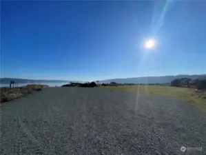 Community Beach and Boat ramp- Ownership includes access to Greenbank Beach Club - looking east towards Camano Island and Cascade Mountains