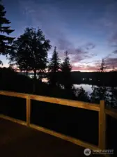 Fall sunset from upper deck