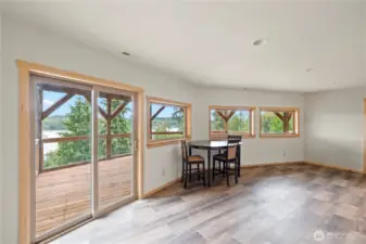 Lower dining area
