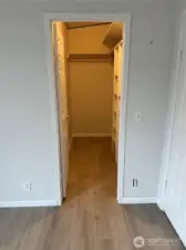 Primary closet