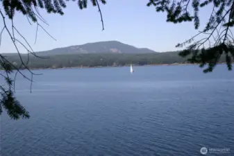 Enjoy views of boats, orca and other marine life.