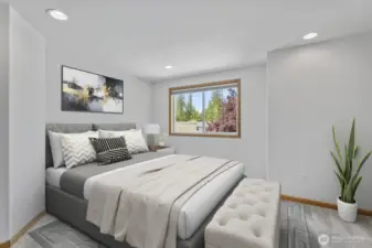 Virtually staged to show an example of how the space could be used.