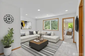 Virtually staged to show an example of how the space could be used.