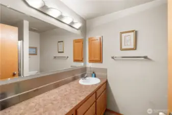 Primary bathroom.