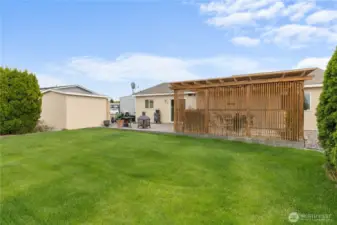 Storage shed.