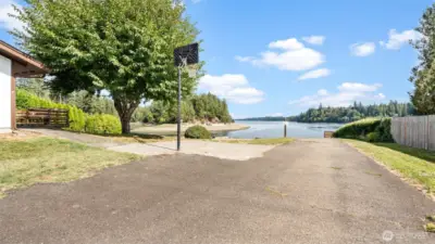 Access to the community beach area
