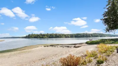 Community beach on Pickering Passage looking towards Harstine Island