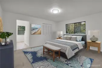 Primary Bed- virtually staged