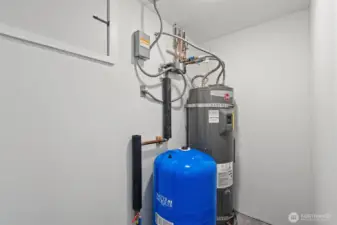 New Water Heater and Pressure Tank.