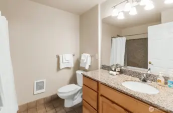 Primary bath with jetted tub