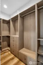 Primary Suite - Custom Walk-In Closet