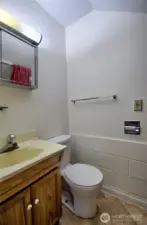 1/2 bath off laundry