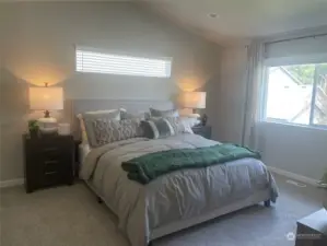 Photo of same floorplan on previous model home primary bedroom