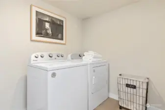 Lower level laundry room