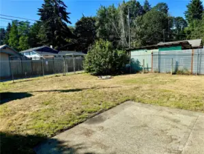 View of back yard