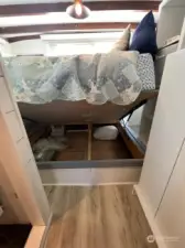 Under the bed storage!