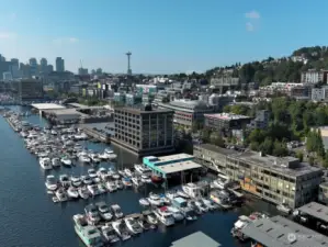 Great location on Westlake Ave, at the north end of Lake Union