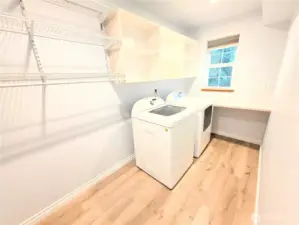 Laundry with new LVP Floors