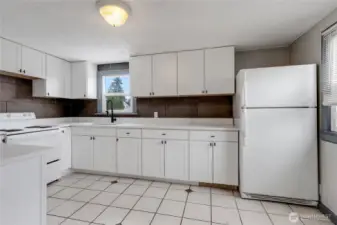 New cabinetry in the detached unit