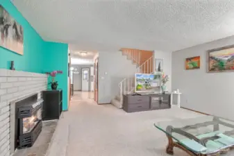 Open concept floor plan