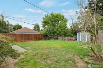 Fully Fenced Backyard