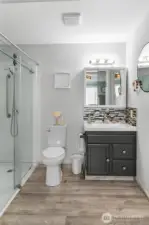 Bathroom connected to the primary bedroom.