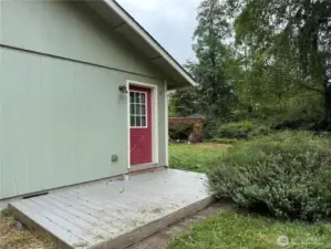 Side entrance