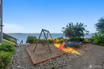 One of two different flat play areas.