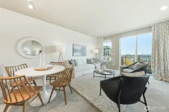 Living room with view