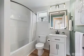 Main floor updated full bathroom