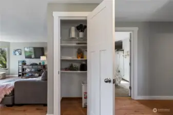 Kitchen pantry for even more storage