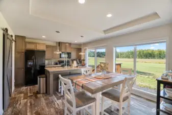 Kitchen and Dining Room View