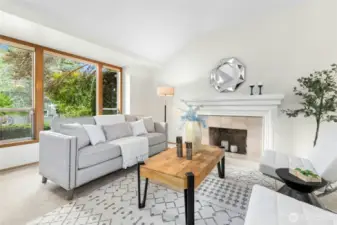 Another angle of this beautiful living space.