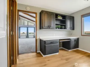 Desk in Kitchen
