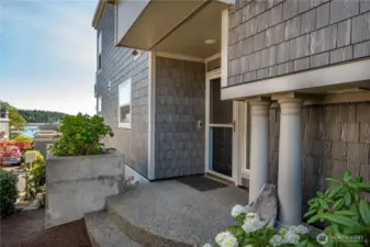 Side entrance
