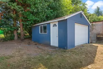 Rare detached garage offers excellent storage space or future DADU  potential