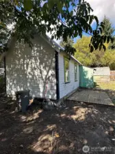 Southeast corner of home