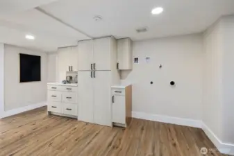 Lower Level Laundry/Entertainment Room