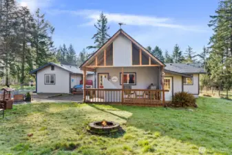 Private covered deck—perfect for morning coffee or winding down in the evening and summer BBQ's. Finish touches are being completed to complete this space.