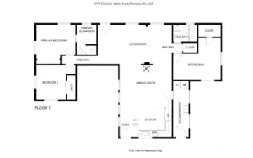 Floor plan provided for reference to help visualize the layout and flow of the home.