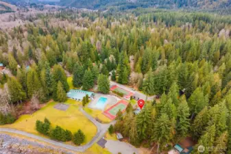 Ariel views of the community