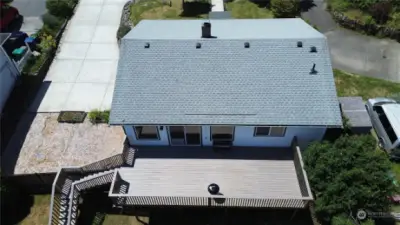 Overhead view of home