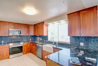 New Gourmet Kitchen with Cherry cabinets