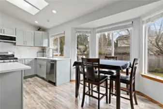 Eat in Dining Area with view of rear yard