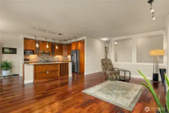 Living room to kitchen