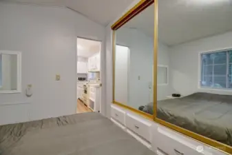 Bedroom with closet