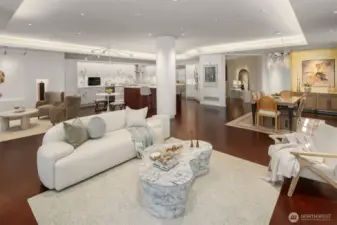 Upgraded the overhead lighting in the Kitchen/Living Rooms with variable, even LED lighting.