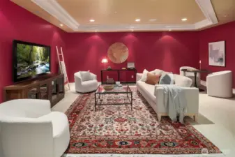 Open family room and game area. All TV's are included.