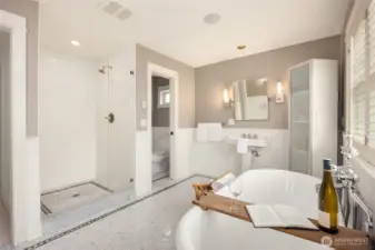 Primary bathroom.