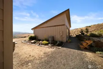 East side of home